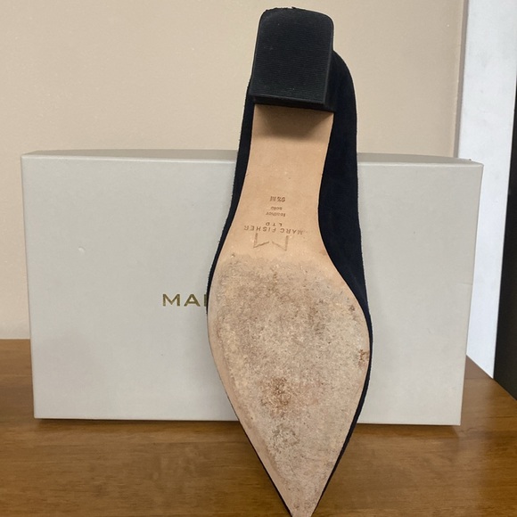 Marc Fisher LTD miZALA Black Suede Pumps - Picture 5 of 8